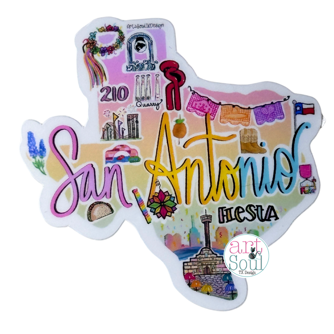 San Antonio Texas Sticker