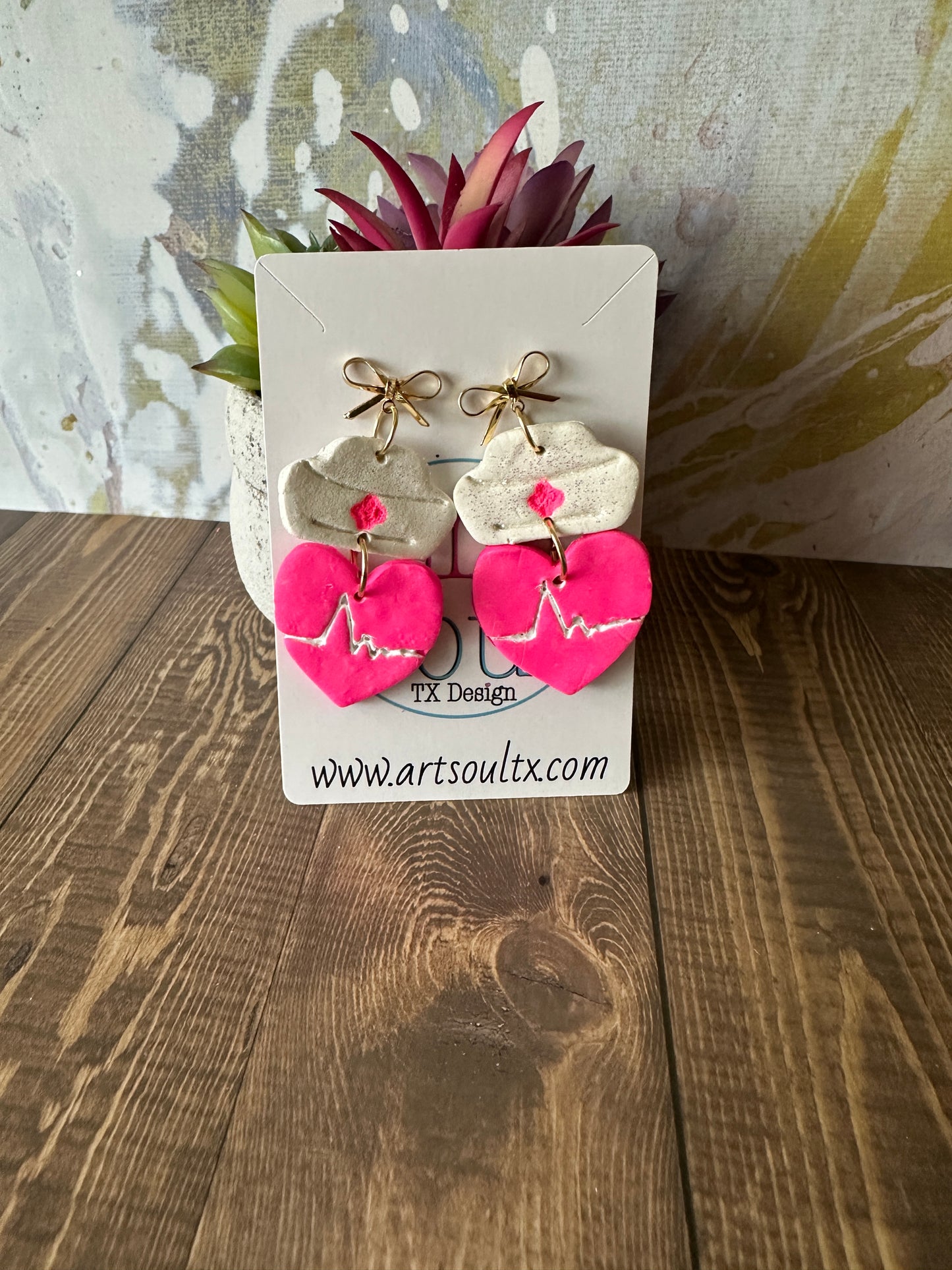 Nurse Heart Rate Earrings