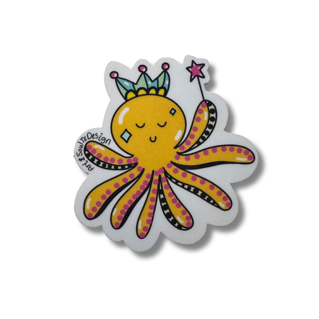 Octopus Queen Sticker