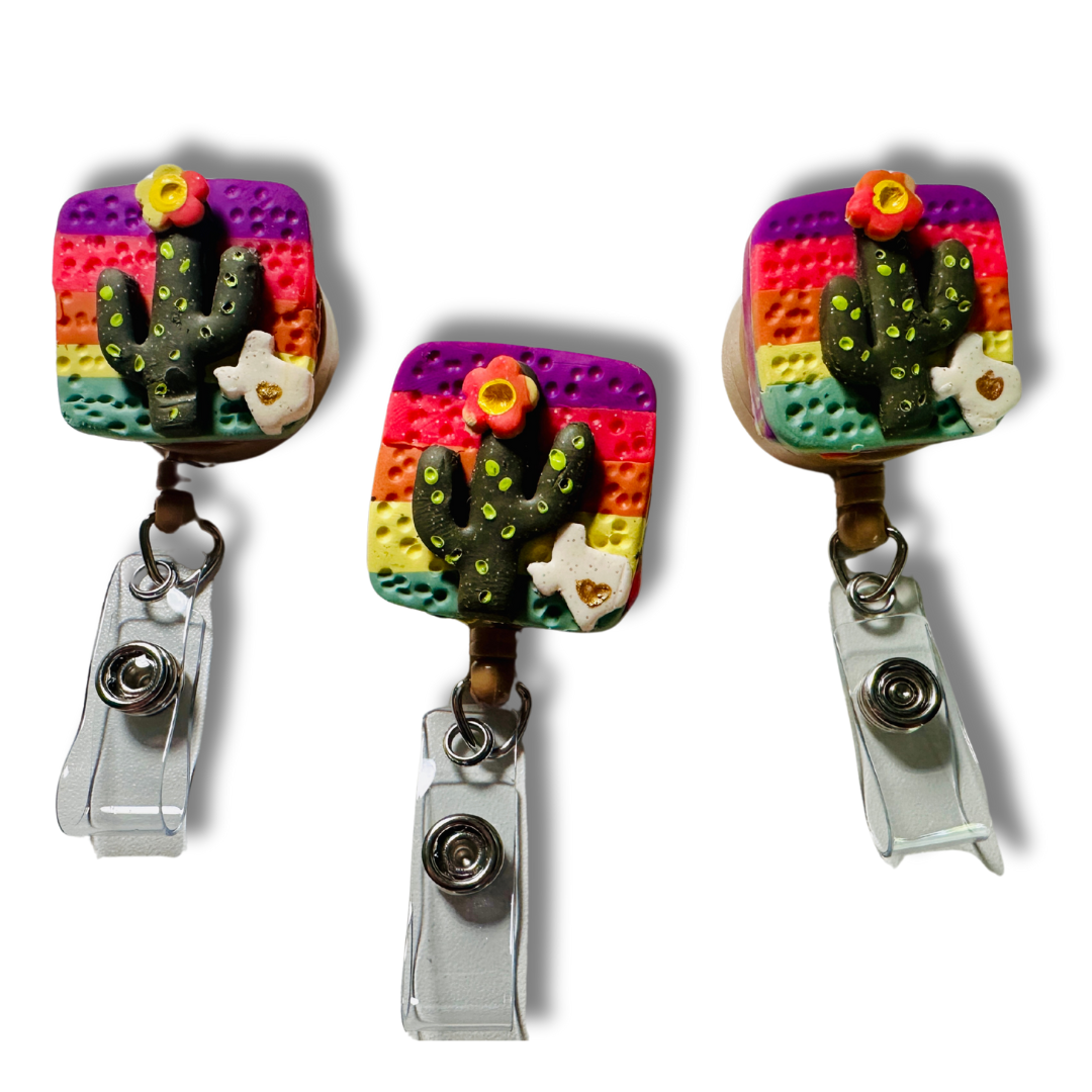 TX Cactus Badge Reel
