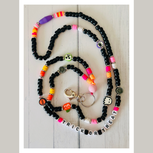Trick or Treat Halloween Lanyard
