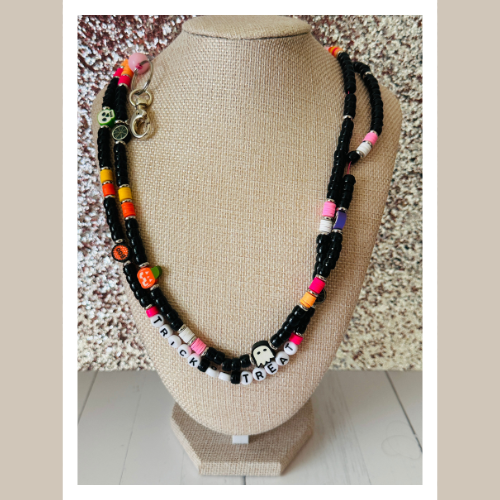 Trick or Treat Halloween Lanyard