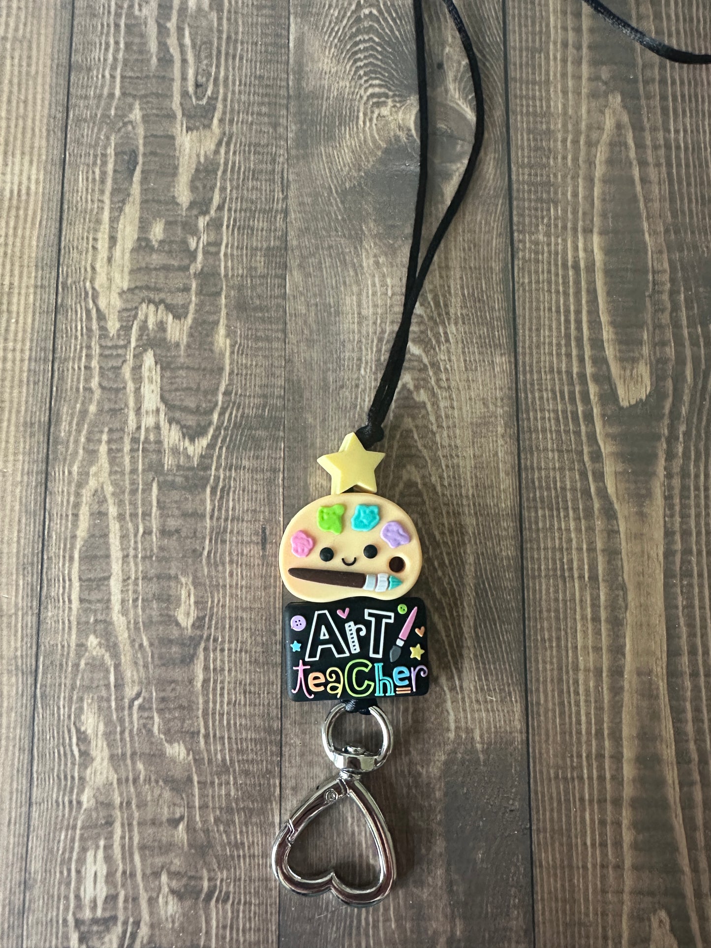 Art Teacher Star Lanyard