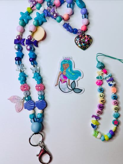 Under The Sea Mermaid Lanyard