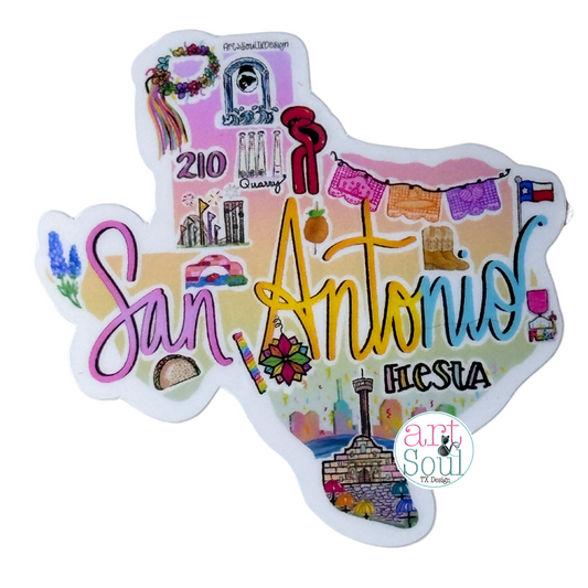 San Antonio Texas Sticker