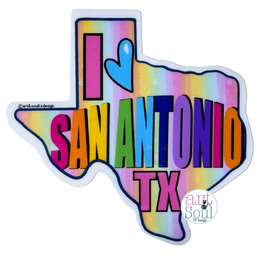 I Love San Antonio Sticker