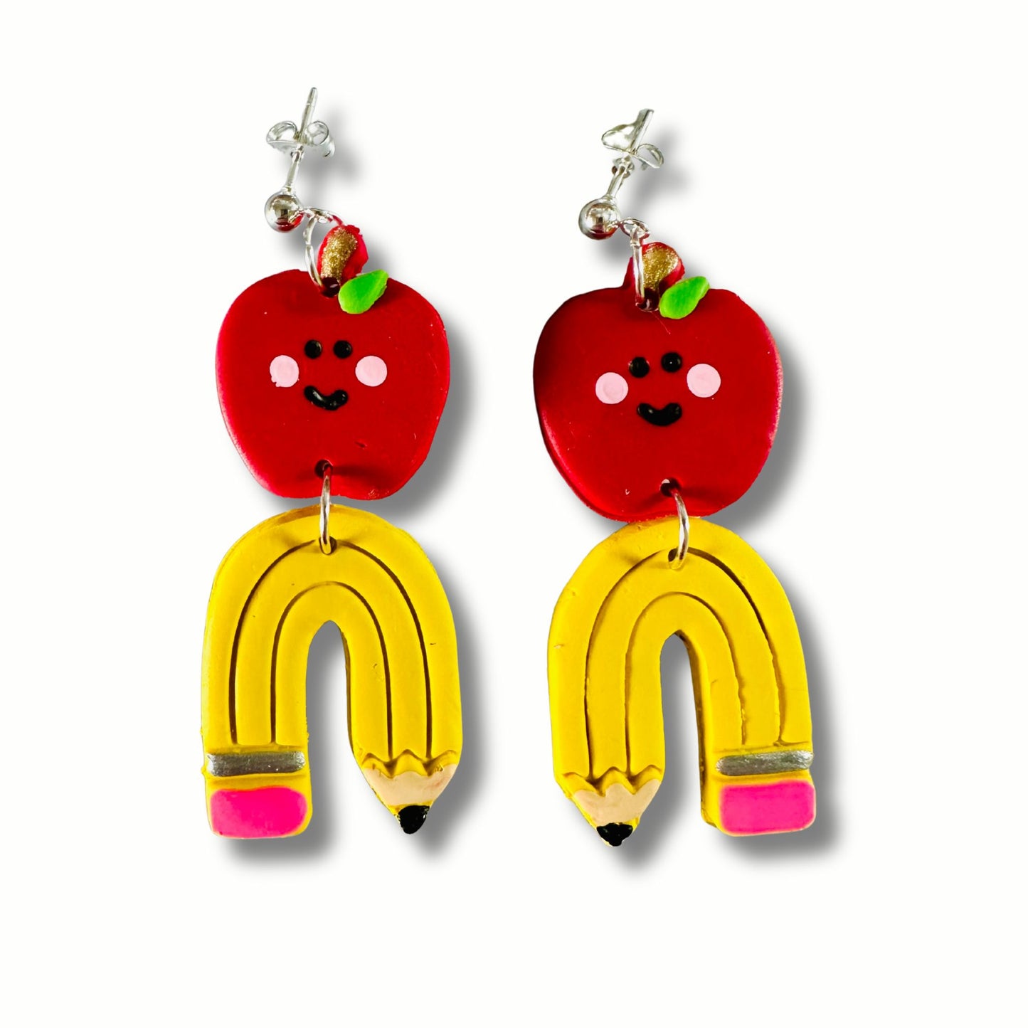 Teacher Apple Earrings