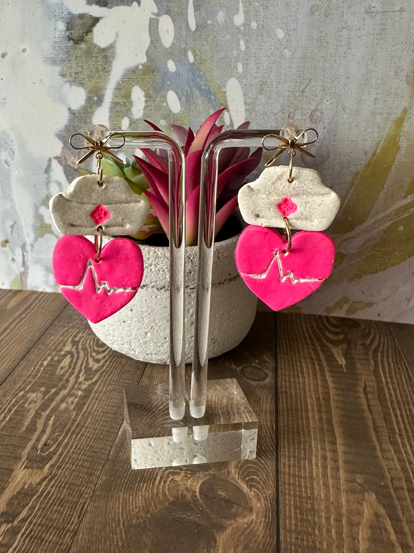Nurse Heart Rate Earrings