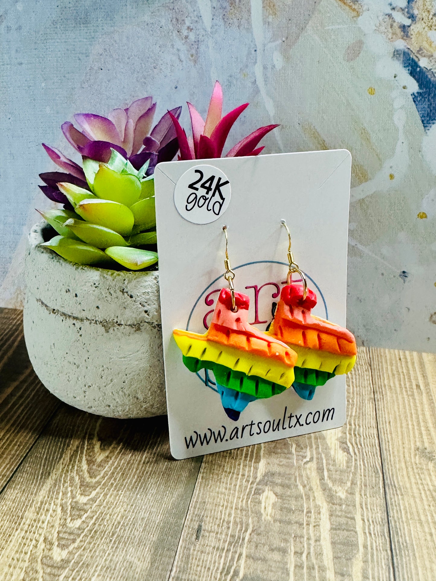 Texas Piñata Earrings