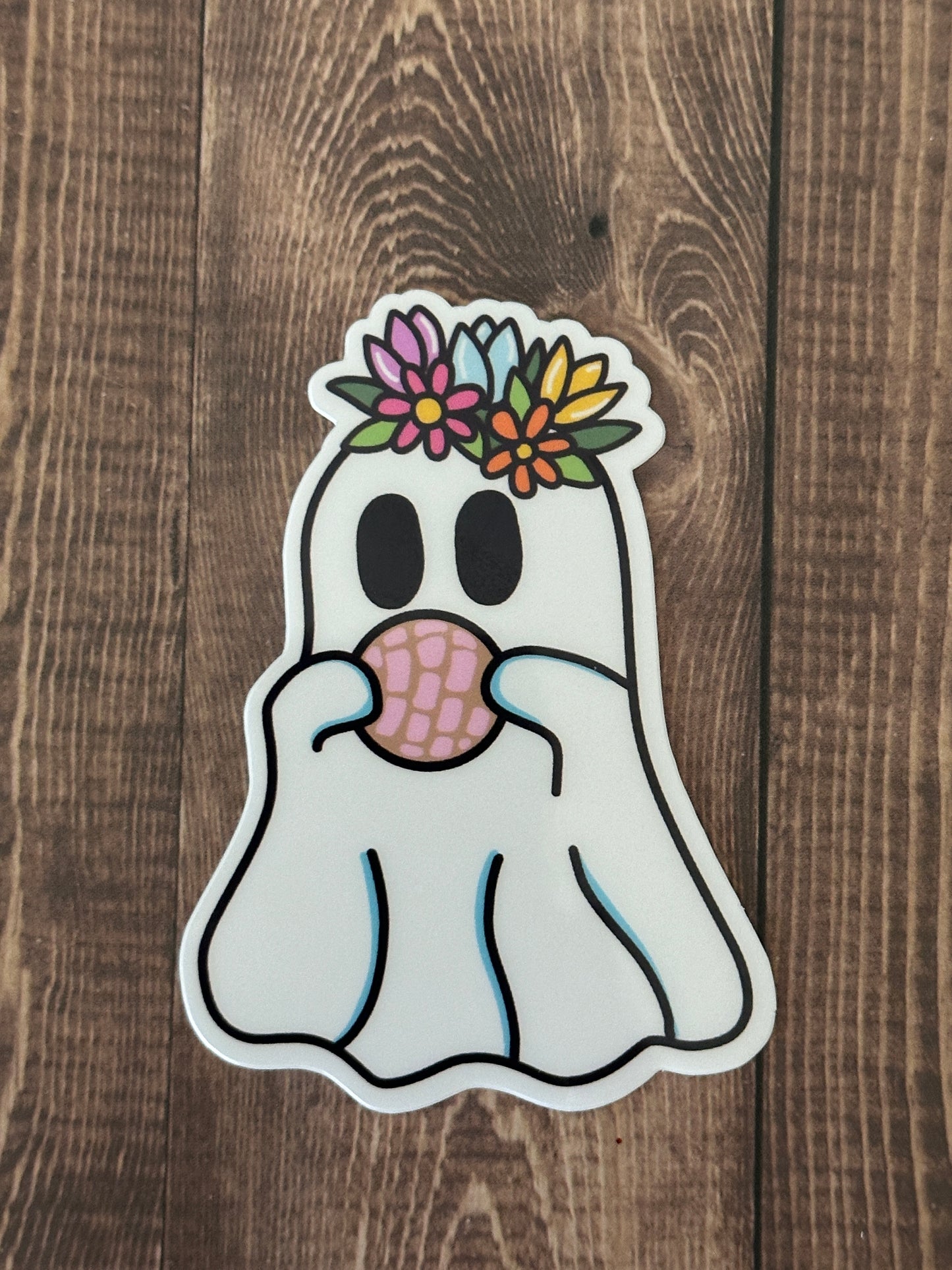 Ghost and its Concha Sticker