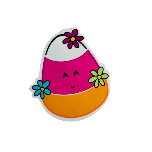 Cute Candy Corn Vinyl Stickers