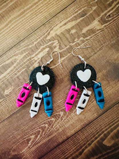 For the Love of Crayon Earrings