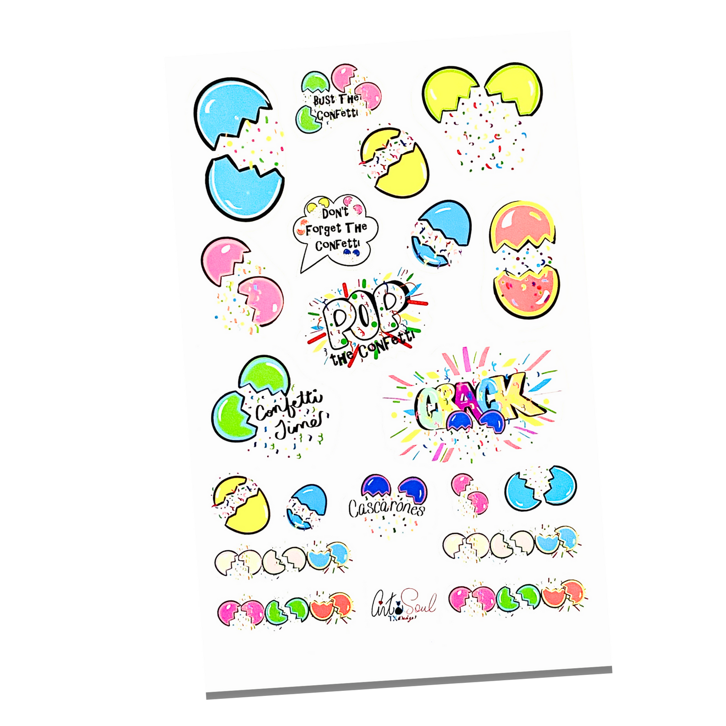 Cascarones Planner Stickers