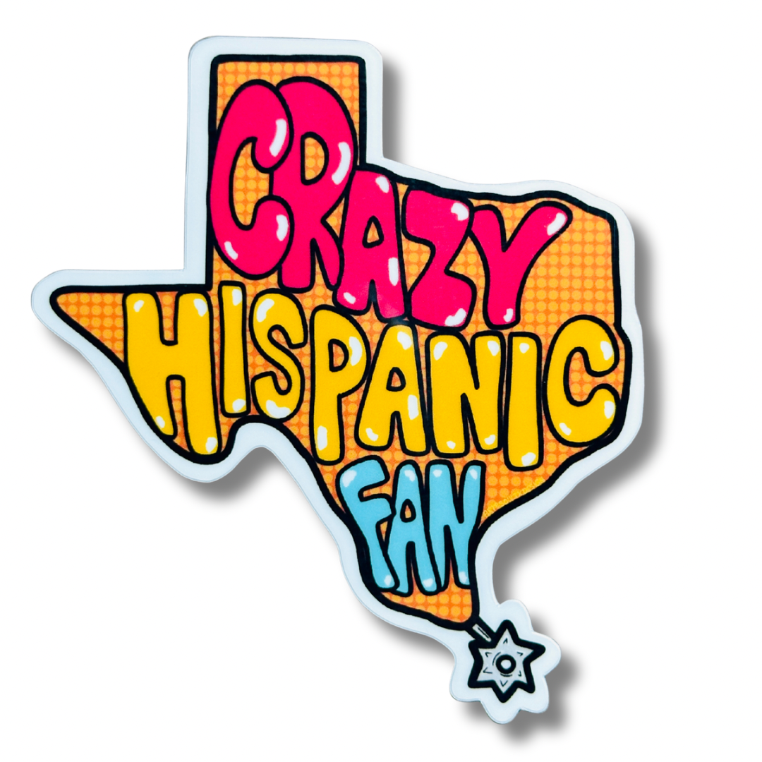 Crazy Hispanic Fan Sticker