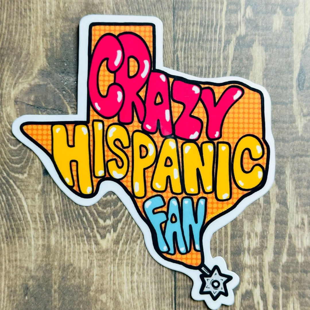 Crazy Hispanic Fan Sticker