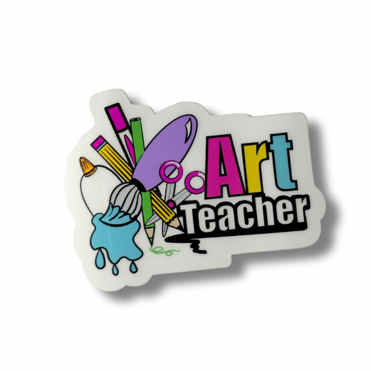 Inspiring art teacher sticker with purposeful design, perfect for educators who want to feel valuable and appreciated.