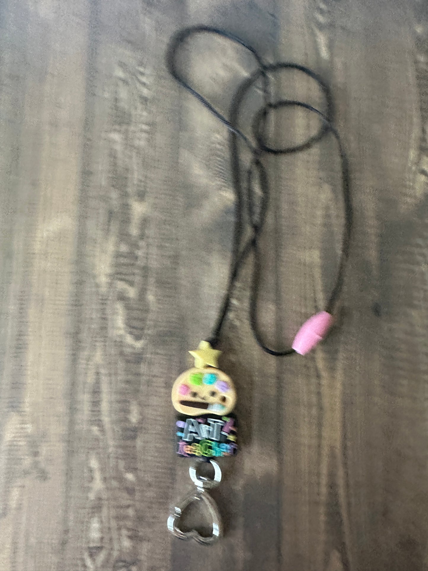 Art Teacher Star Lanyard