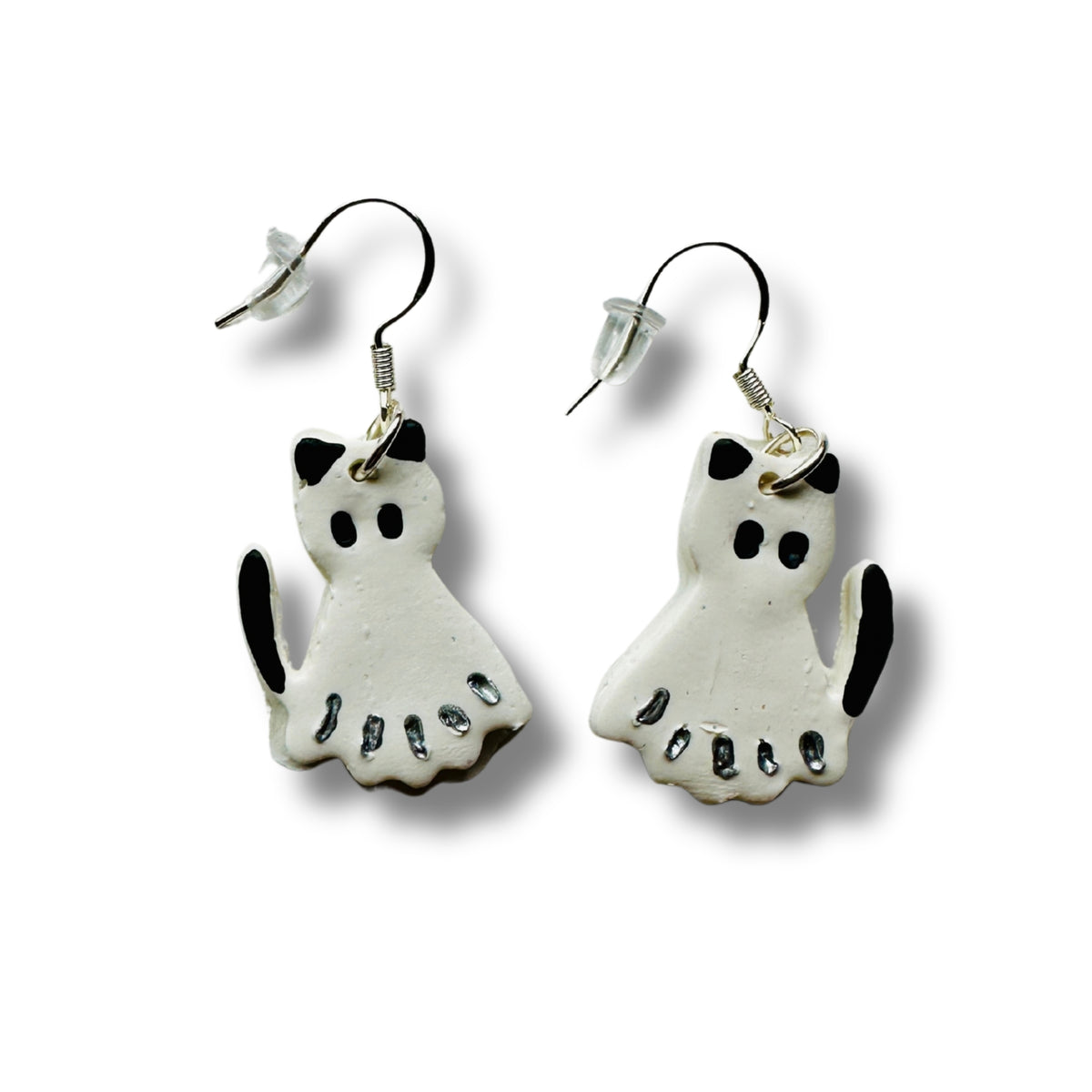 Cat Ghost Earrings
