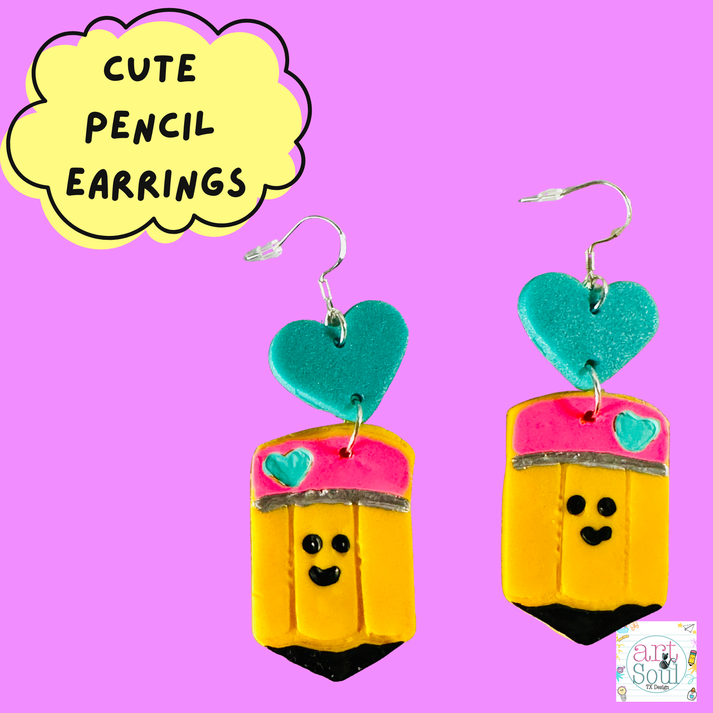 Cute Pencil Earrings