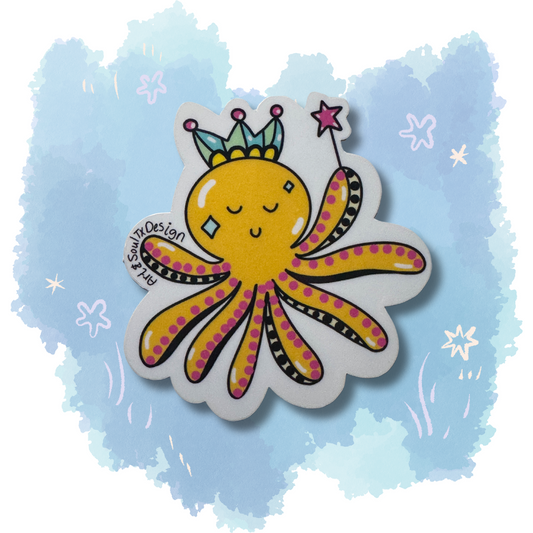 Octopus Queen Sticker