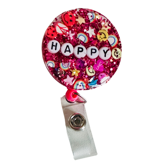 Retro Happy Badge Reel