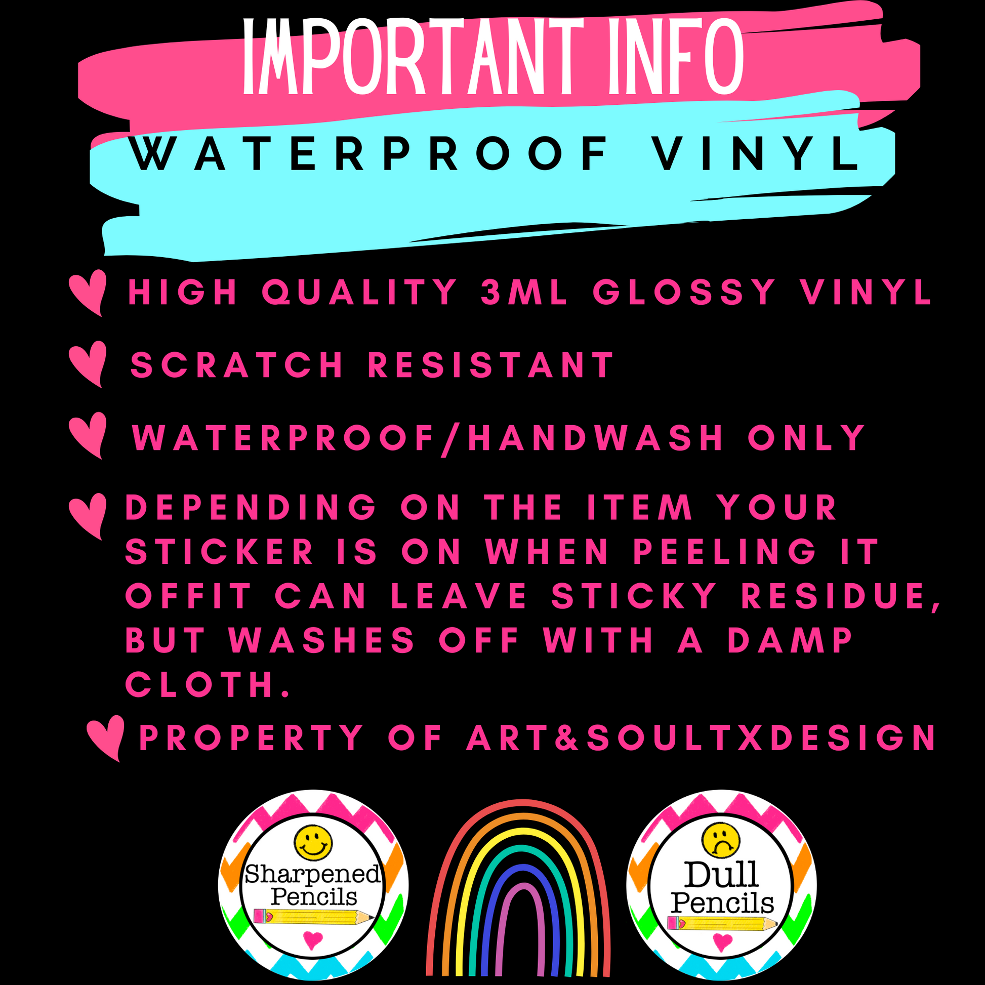 A specifications graphic with all the product details.
