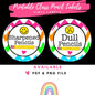 Printable Class Pencil Labels