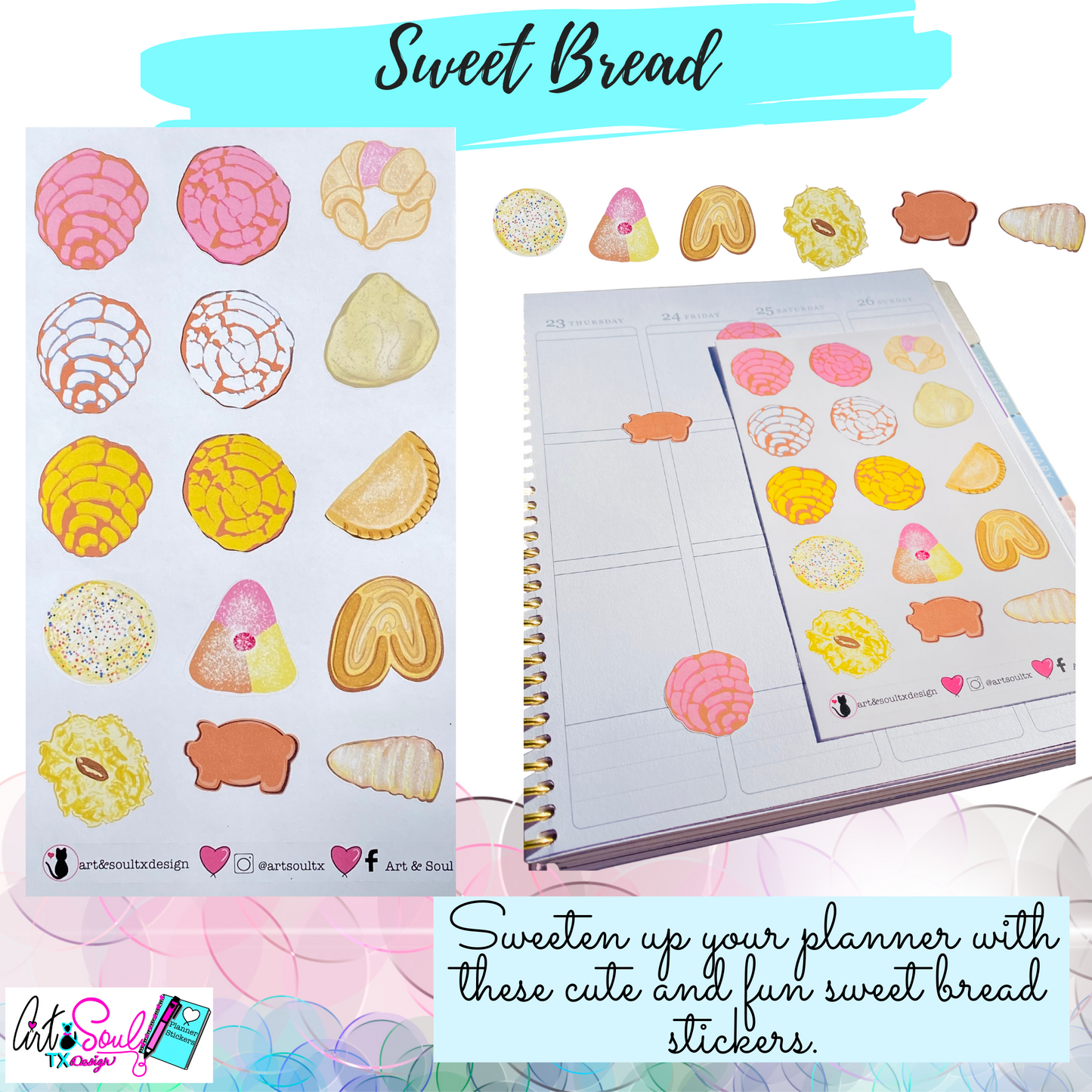 Concha Planner Stickers
