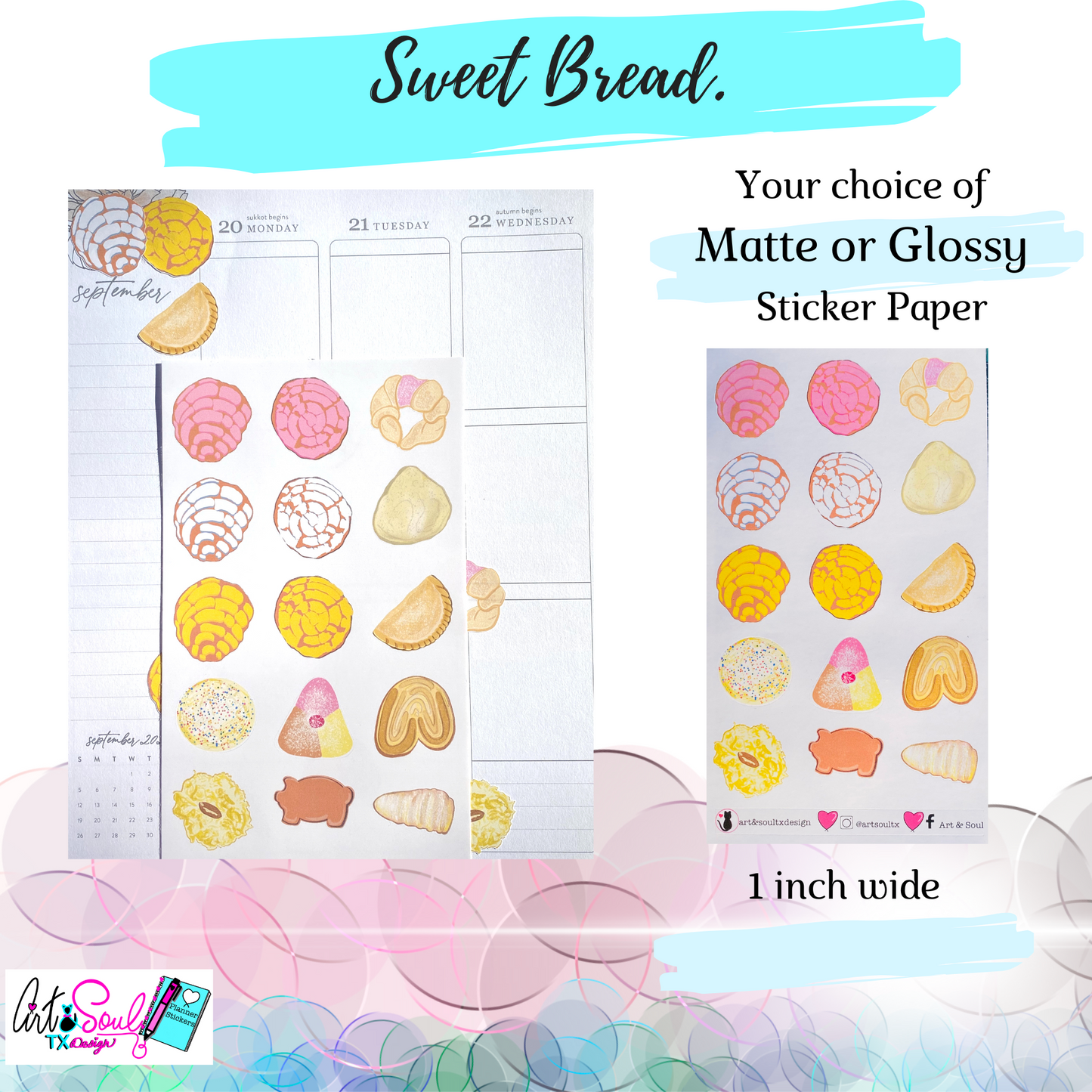 Concha Planner Stickers
