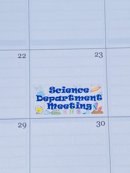 Science Teacher Meeting